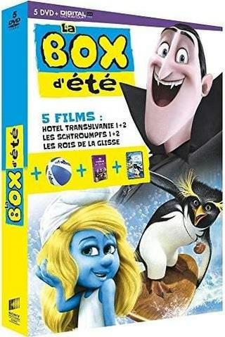 La Box d'été - 5 films : Hôtel Transylvanie 1 + 2 - Les Schtroumpfs 1 + 2 - Les rois de la glisse [DVD]