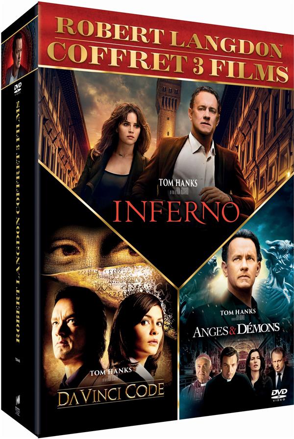 Robert Langdon - Da Vinci Code + Anges & démons + Inferno [DVD]