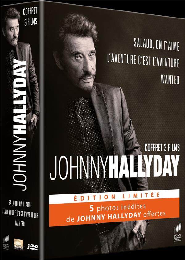 Coffret Johnny Hallyday 3 films : salaud, on t'aime ; l'aventure c'est l'aventure ; wanted [DVD]