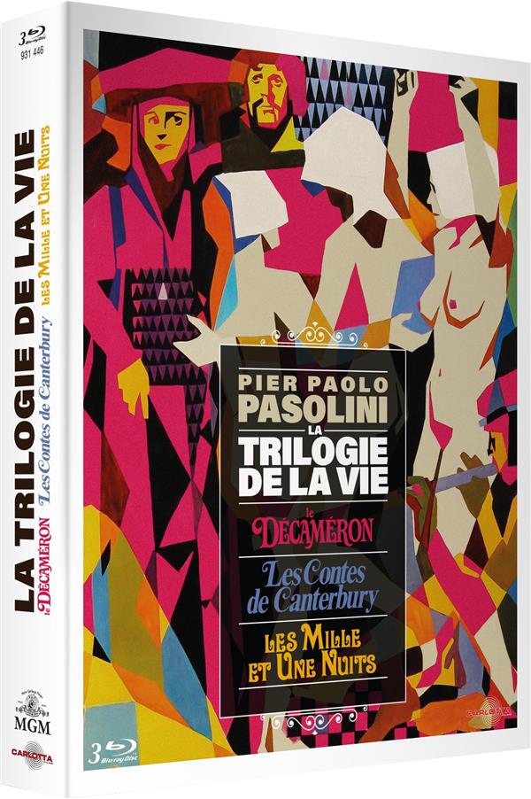 Pier Paolo Pasolini - La Trilogie de la vie : Le Décaméron + Les Contes de Canterbury + Les Mille et une nuits [Blu-ray]