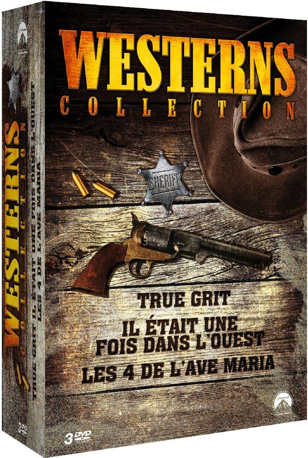 Westerns Collection - True Grit + Il était une fois dans l'ouest + Les 4 de l'Avé Maria [DVD]