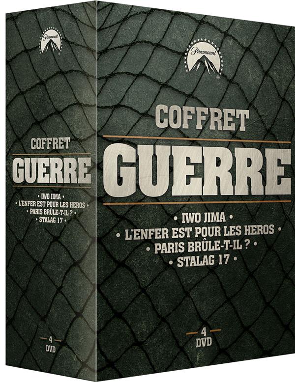 Coffret Guerre : Iwo Jima + L'enfer est pour les héros + Paris brûle-t-il ? + Stalag 17 [DVD]