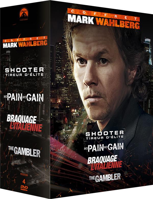 Coffret Mark Wahlberg : No Pain No Gain + The Gambler + Shooter + Braquage à l'italienne [DVD]