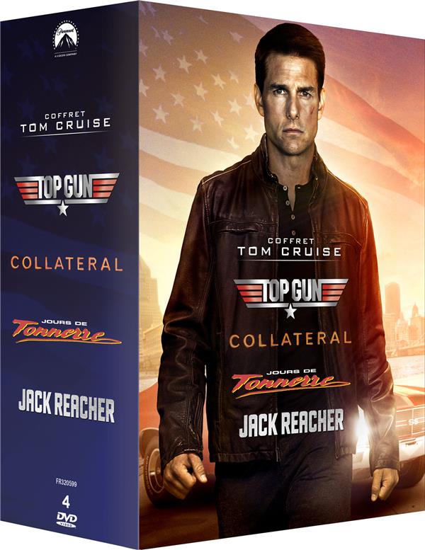 Coffret Tom Cruise : Jack Reacher + Collateral + Top Gun + Jours de tonnerre [DVD]