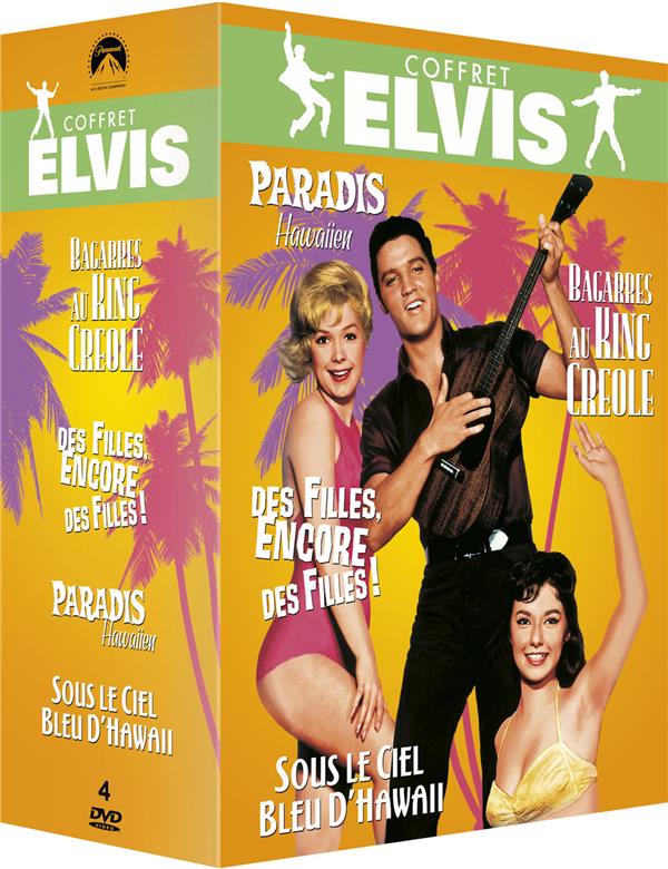 Paramount Coffret Elvis : Paradis Hawaïen + Bagarres au King Creole + Des filles, encore des filles ! + Sous le ciel bleu d'Hawaii [DVD]