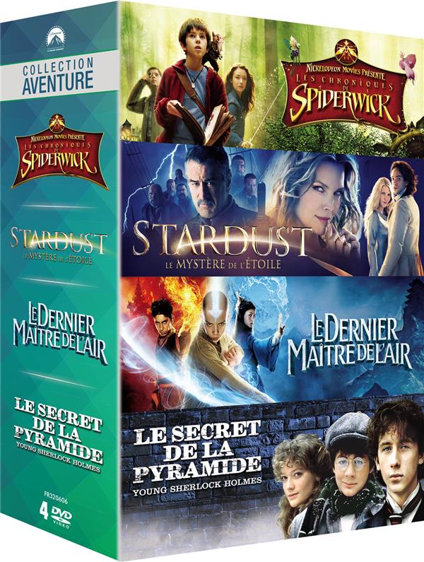 Paramount Collection Aventure : Les chroniques de Spiderwick + Stardust + Le dernier Maître de l'air + Le secret de la pyramide [DVD]