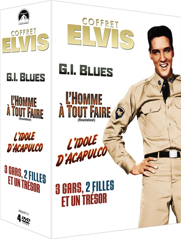Paramount Coffret Elvis : G.I. Blues + L'homme à tout faire + L'idole d'Acapulco + 3 gars, 2 filles et un trésor [DVD]