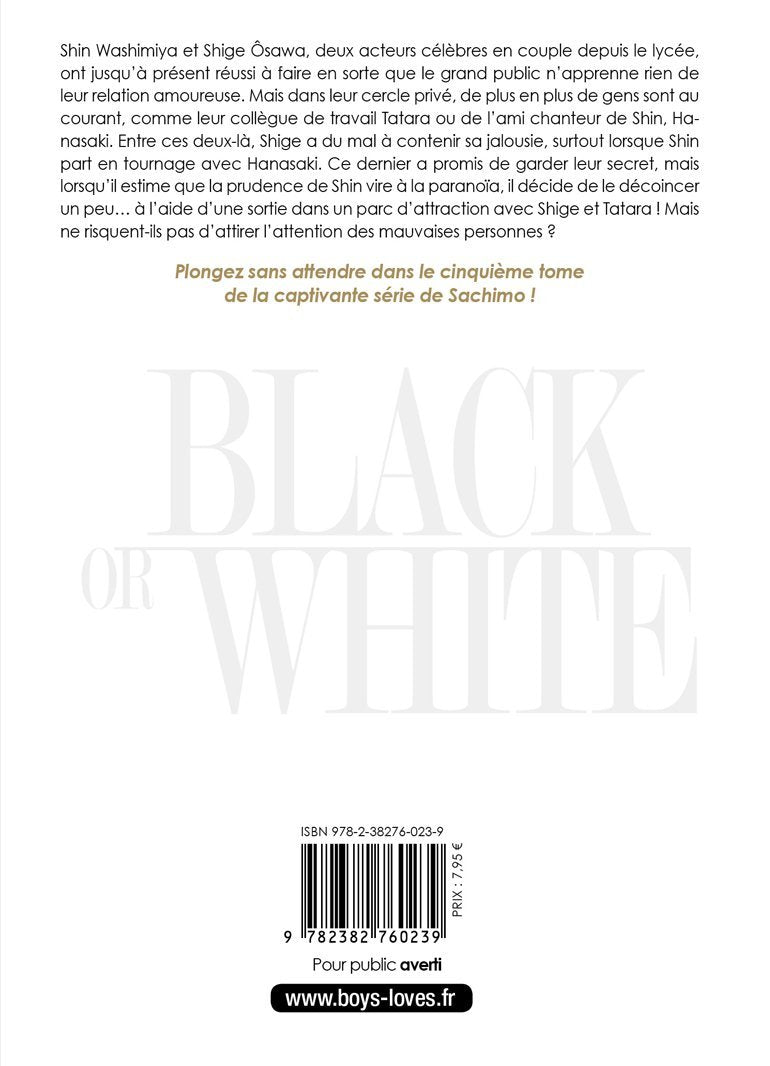 Black or White - Tome 05 - Livre (Manga) - Yaoi - Hana Collection