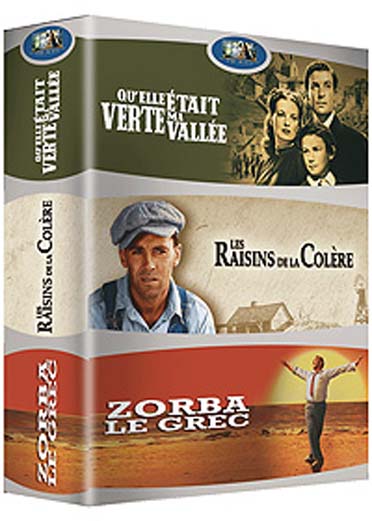 Qu'elle était verte ma vallée + Les raisins de la colère + Zorba le grec [DVD]