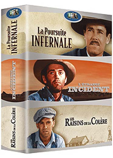 La Poursuite infernale + L'étrange incident + Les raisins de la colère [DVD]
