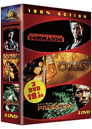 Commando + Conan le barbare + Predator [DVD]