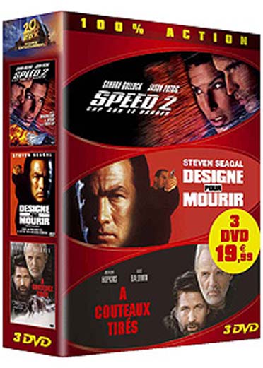 Speed 2 + Designé pour mourir + A couteaux tirés [DVD]