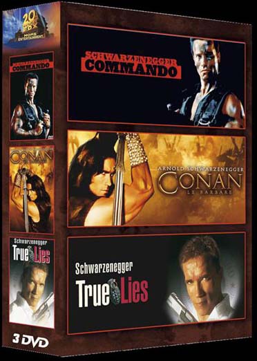 Commando + Conan le barbare + True Lies [DVD]