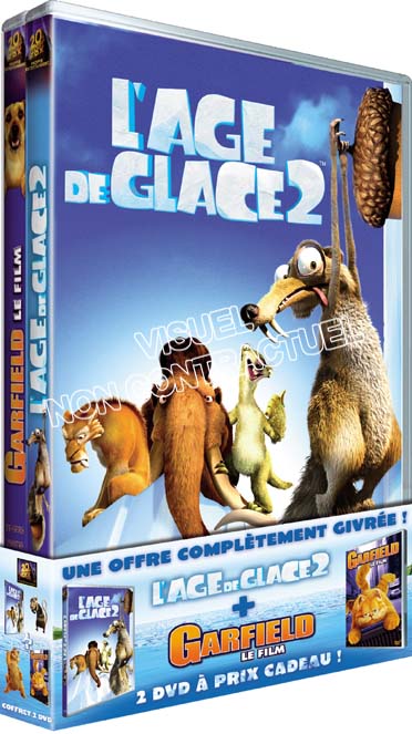 L'Âge de glace 2 + Garfield - Le film [DVD]