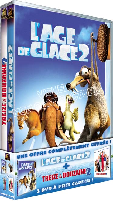 L'Âge de glace 2 + Treize à la douzaine 2 [DVD]