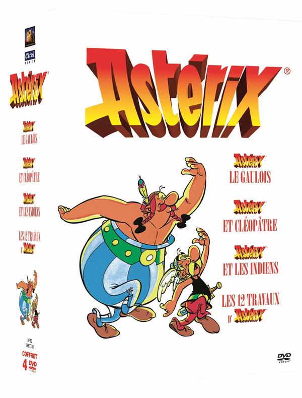 Astérix - Coffret 4 films : Astérix le Gaulois + Astérix et Cléopâtre + Les 12 travaux d'Astérix + Astérix et les indiens [DVD]