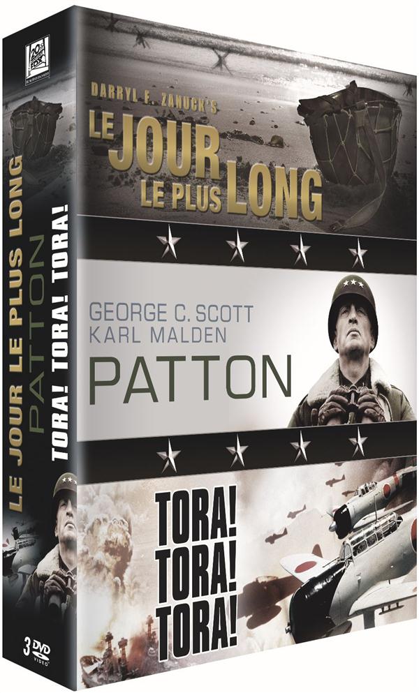 Guerre - Coffret 3 films : Le jour le plus long + Patton + Tora ! Tora ! Tora ! [DVD]