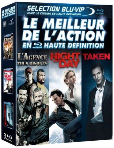Le Meilleur de l'action en haute définition : L'agence tous risques + Night and Day + Taken [Blu-ray]