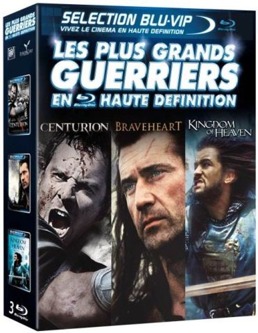 Les Plus grands guerriers en haute définition : Centurion + Braveheart + Kingdom of Heaven [Blu-ray]