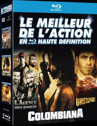 Le Meilleur de l'action en haute définition : L'agence tous risques + Colombiana + Unstoppable [Blu-ray]