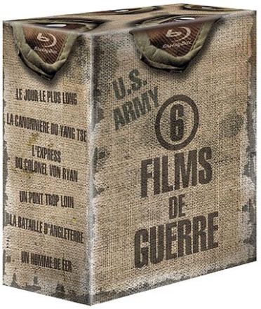 6 films de guerre : La canonnière du Yang-Tsé + L'Express du colonel Von Ryan + Le jour le plus long + Un homme de fer + Un pont trop loin + La bataille d'Angleterre [Blu-ray]