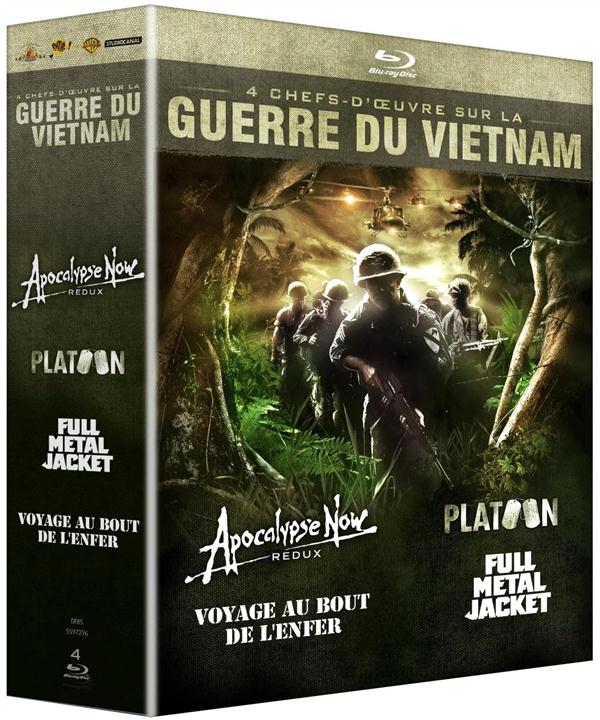 Guerre du Vietnam - Coffret 4 films : Apocalypse Now + Platoon + Full Metal Jacket + Voyage au bout de l'enfer [Blu-ray]
