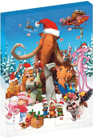 Calendrier de l'Avent - Coffret 6 films : L'âge de glace + Alvin & les Chipmunks + Garfield - Le Film + Rio + Joyeux Noël Charlotte aux Fraises + Le Noël de la Panthère Rose [DVD]