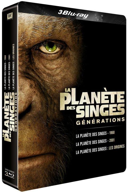 La Planète des singes : les versions 1968, 2001 et 2011 [Blu-ray]