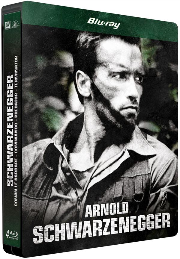 Arnold Schwarzenegger : Conan le barbare + Commando + Predator + Terminator [Blu-ray]