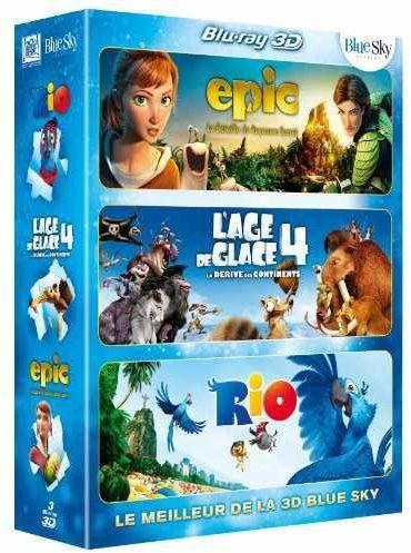 Meilleur de la 3D Blue Sky : Epic + L'Age de glace 4 + Rio [Blu-ray 3D]