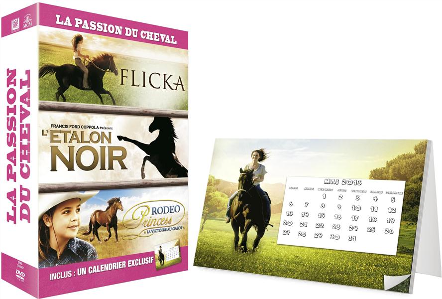 Passion du cheval : Flicka + L'étalon noir + Rodeo Princess [DVD]