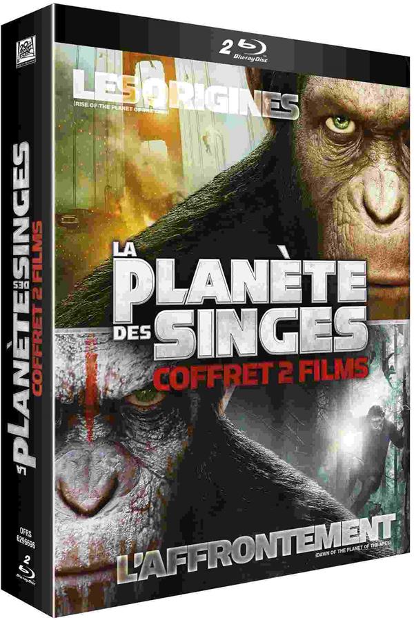 La Planète des Singes : Les origines + La Planète des Singes : L'Affrontement [Blu-ray]