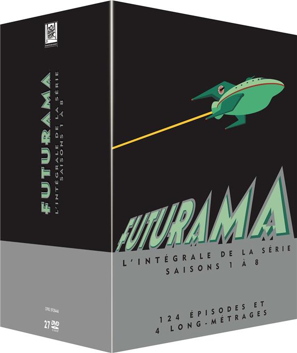 Futurama : L'intégrale Saisons 1 à 8 + 4 longs métrages [DVD] - flash vidéo