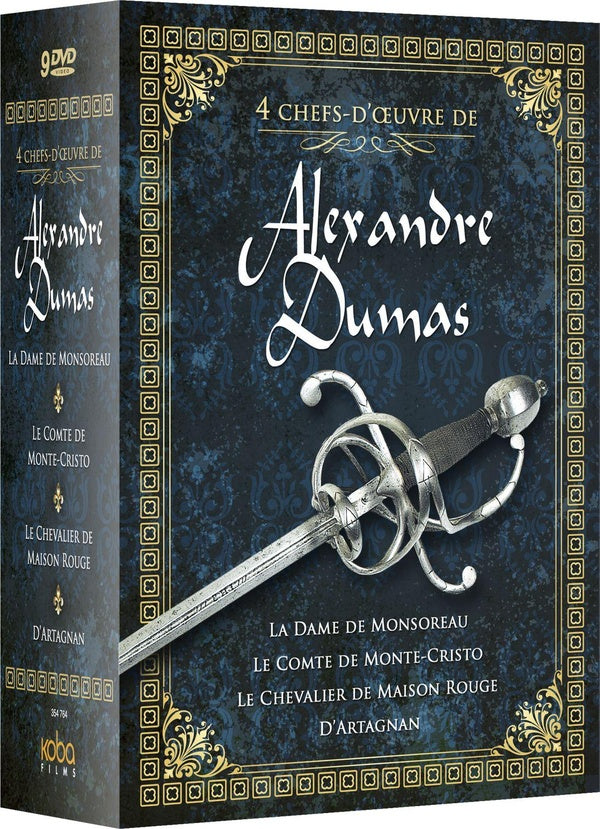 4 chefs-d'oeuvre de Alexandre Dumas : La Dame de Monsoreau + Le Comte de Monte-Cristo + Le chevalier de Maison Rouge + D'Artagnan [DVD]