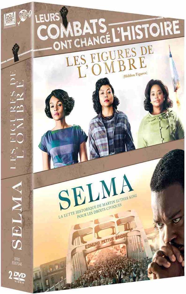 Coffret leurs combats ont changé l'Histoire 2 films : les figures de l'ombre ; Selma [DVD]