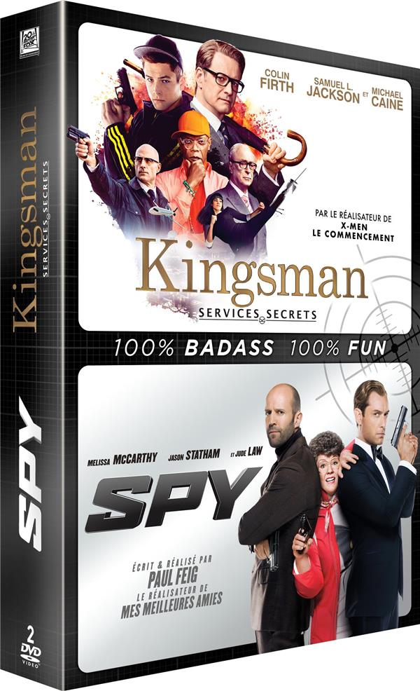 Coffret comédies d'espionnage 2 films : Kingsman, services secrets ; spy [DVD]