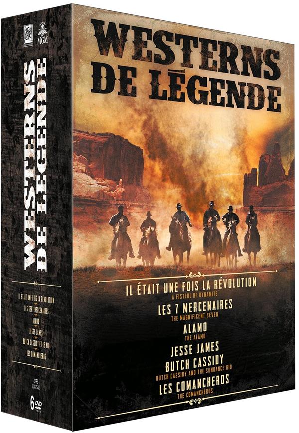 Westerns de légende - 6 films : Il était une fois la révolution + Les Sept mercenaires + Alamo + Jesse James + Butch Cassidy et le Kid + Comancheros [DVD]