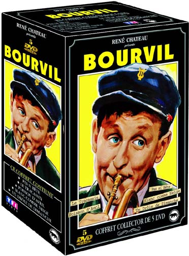 Coffret Bourvil : poisson d'avril ; un drôle de dimanche ; le tracassin ; pas si bête ; blanc comme neige [DVD] - flash vidéo