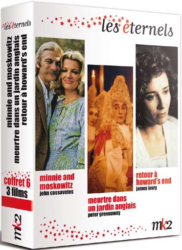 Coffret Éternels - 6 - Minnie and Moskowitz + Meurtre dans un jardin anglais + Retour à Howard's End [DVD]