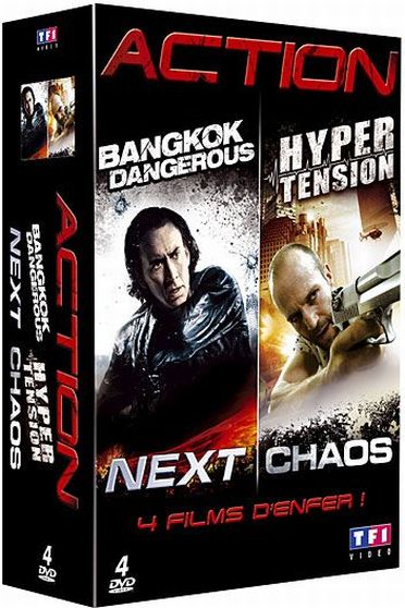 Action - Coffret : Bangkok Dangerous + Hyper tension + Next + Chaos [DVD]