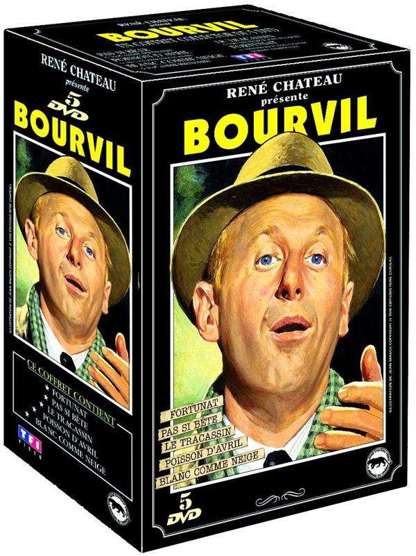 Coffret Bourvil : Fortunat ; poisson d'Avril ; blanc comme neige ; Tracassin ; pas si bête [DVD]