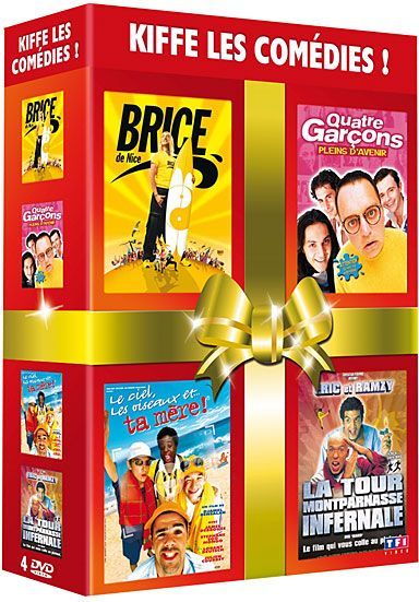 Coffret kiffe les comédies ! - Brice de Nice + Quatre garçons plein d'avenir + Le ciel, les oiseaux et ta mère + La tour Montparnasse infernale [DVD]
