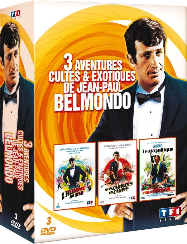 3 films cultes de Belmondo - Les tribulations d'un chinois en Chine + L'homme de Rio + Le magnifique [DVD]