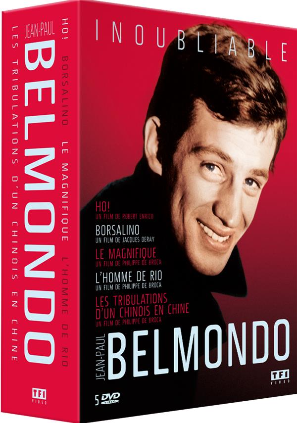 Jean-Paul Belmondo, inoubliable : Ho ! + Borsalino + Le magnifique + L'homme de Rio + Les tribulations d'un chinois en Chine [DVD]