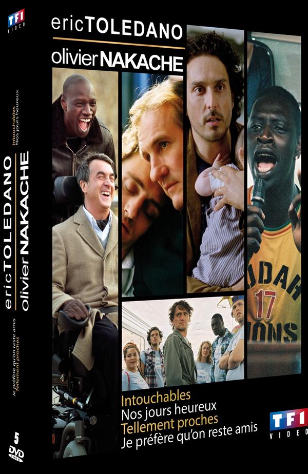 Éric Toledano / Olivier Nakache - Coffret : Intouchables + Nos jours heureux + Tellement proches + Je préfère qu'on reste amis [DVD]