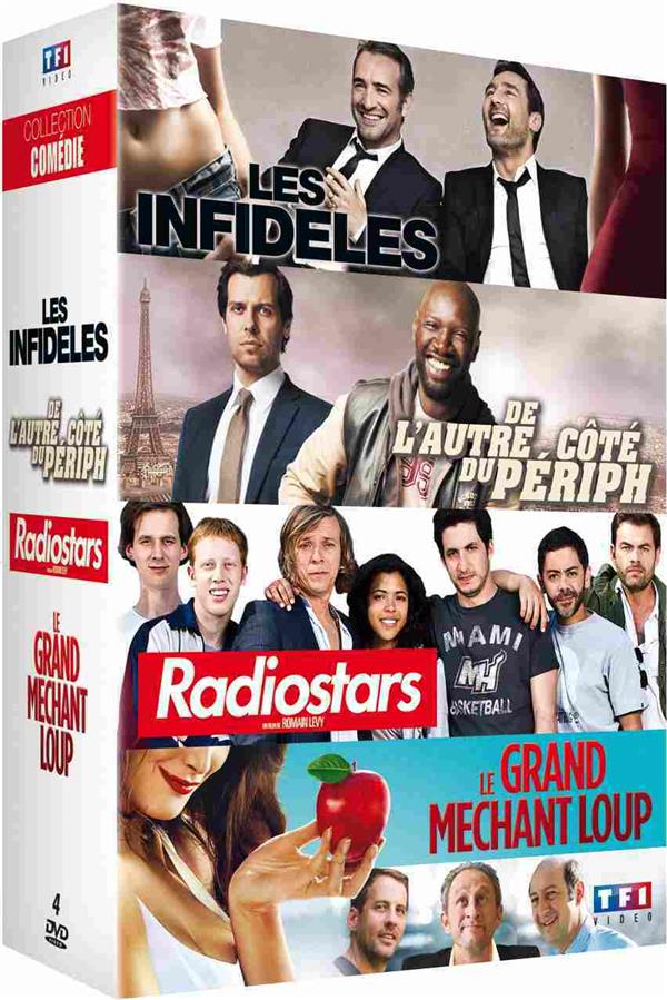 Collection Comédies : Les infidèles + De l'autre côté du périph + Radiostars + Le grand méchant loup [DVD]