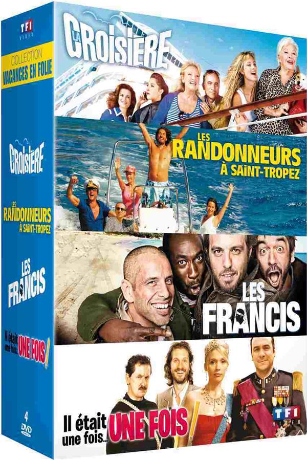 Collection Vacances en folie : La croisière + Les randonneurs à Saint-Tropez + Les Francis + Il était une fois... une fois [DVD]