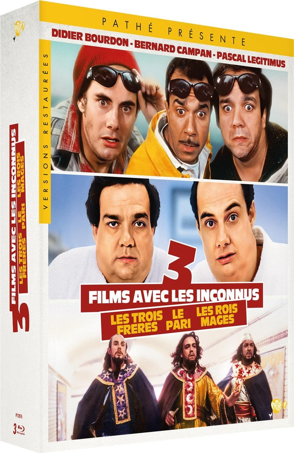 3 films avec les Inconnus : Les Trois frères + Le Pari + Les Rois mages [Blu-ray]
