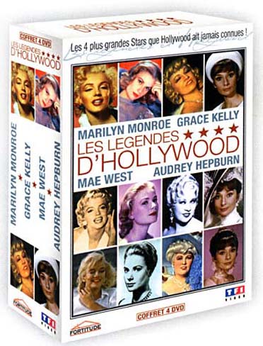 Les Légendes d'Hollywood - Marilyn Monroe, Grace Kelly, Mae West, Audrey Hepburn [DVD]