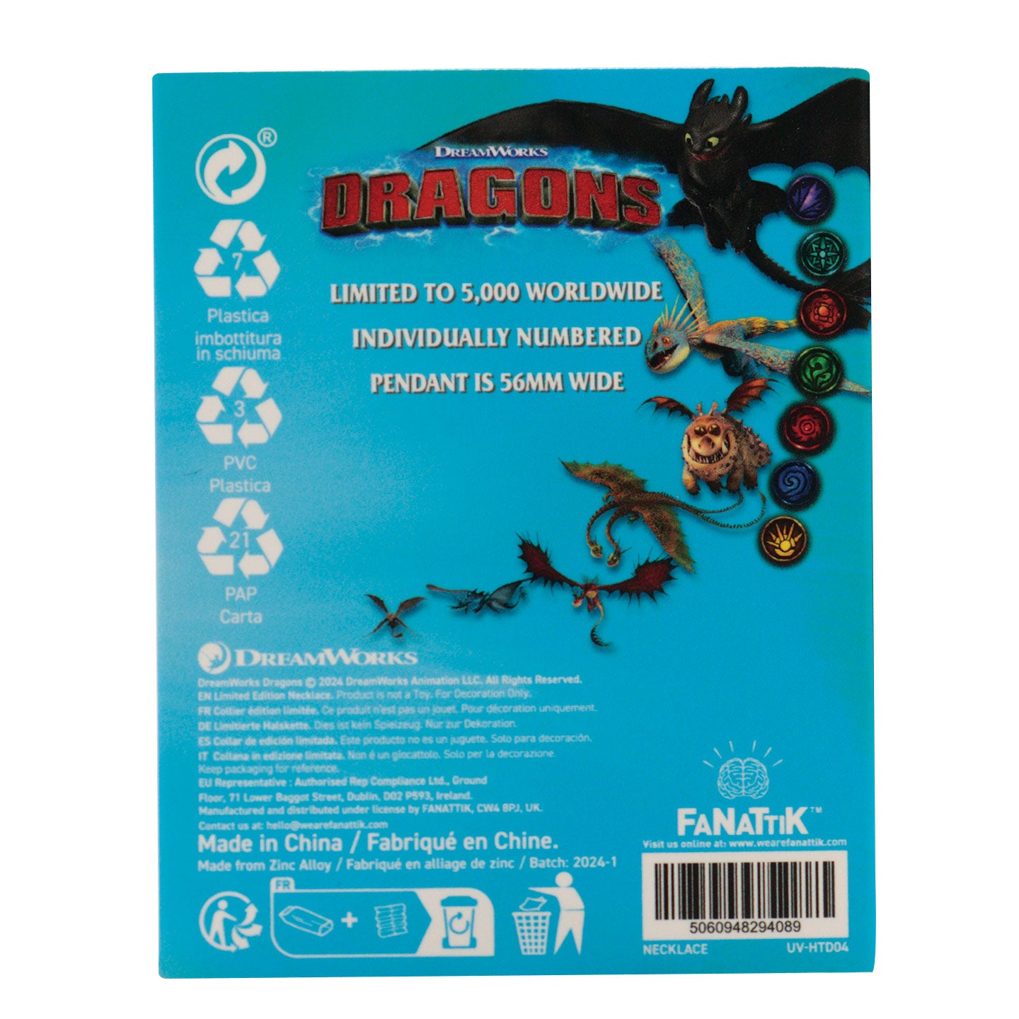 Dragons - Collier Krokmou de collection en édition limitée